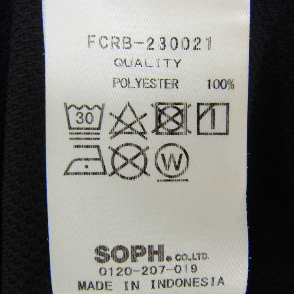 F.C.R.B. エフシーアールビー 23SS FCRB-230021 S/S PRE MATCH TOP ロゴプリント Tシャツ 半袖カットソー ブラック系 L【中古】