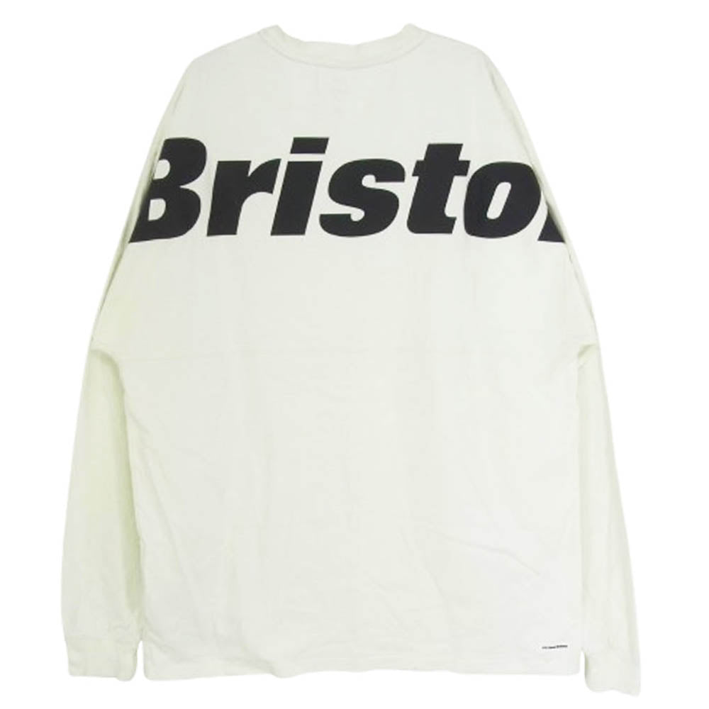 F.C.R.B. エフシーアールビー 23SS FCRB-230070 BIG LOGO L/S TEAM BAGGY TEE ビッグロゴ チーム バギー 背ロゴ 長袖Tシャツ カットソー オフホワイト系 L【中古】