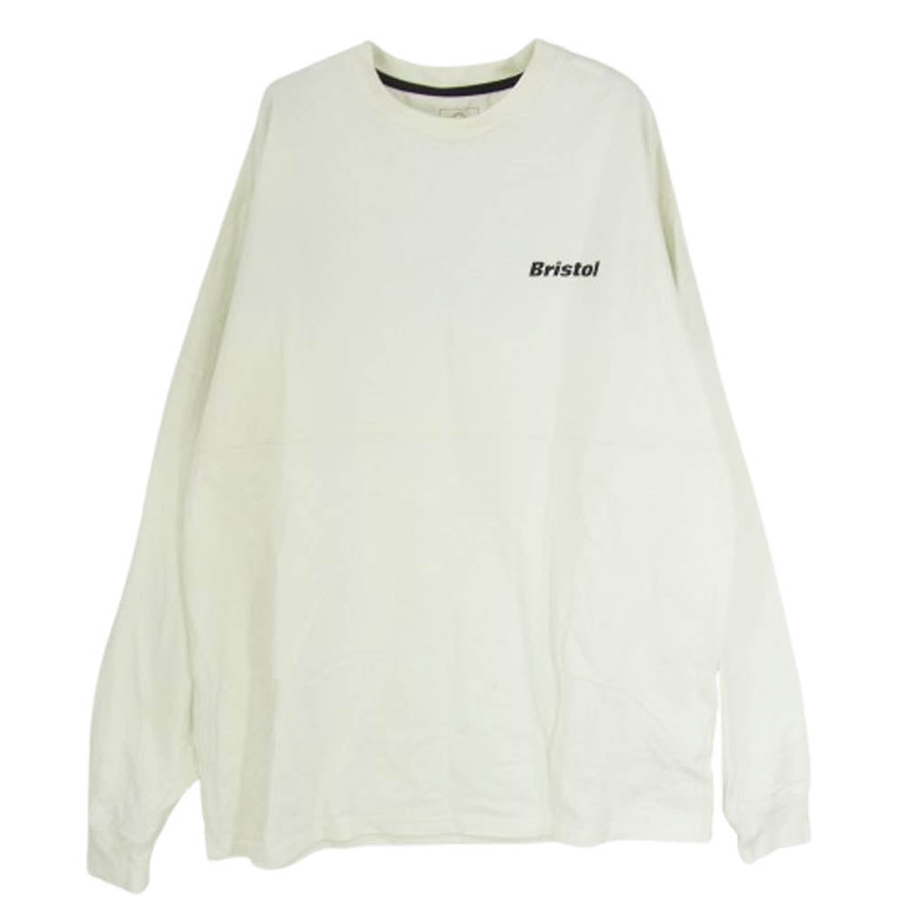 F.C.R.B. エフシーアールビー 23SS FCRB-230070 BIG LOGO L/S TEAM BAGGY TEE ビッグロゴ チーム バギー 背ロゴ 長袖Tシャツ カットソー オフホワイト系 L【中古】