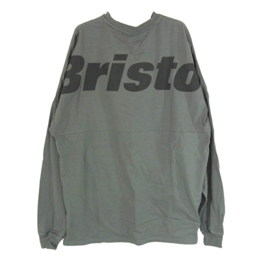 F.C.R.B. エフシーアールビー 23SS FCRB-230070 BIG LOGO L/S TEAM BAGGY TEE ビッグロゴ チーム バギー 背ロゴ 長袖Tシャツ カットソー グレー系 M【中古】