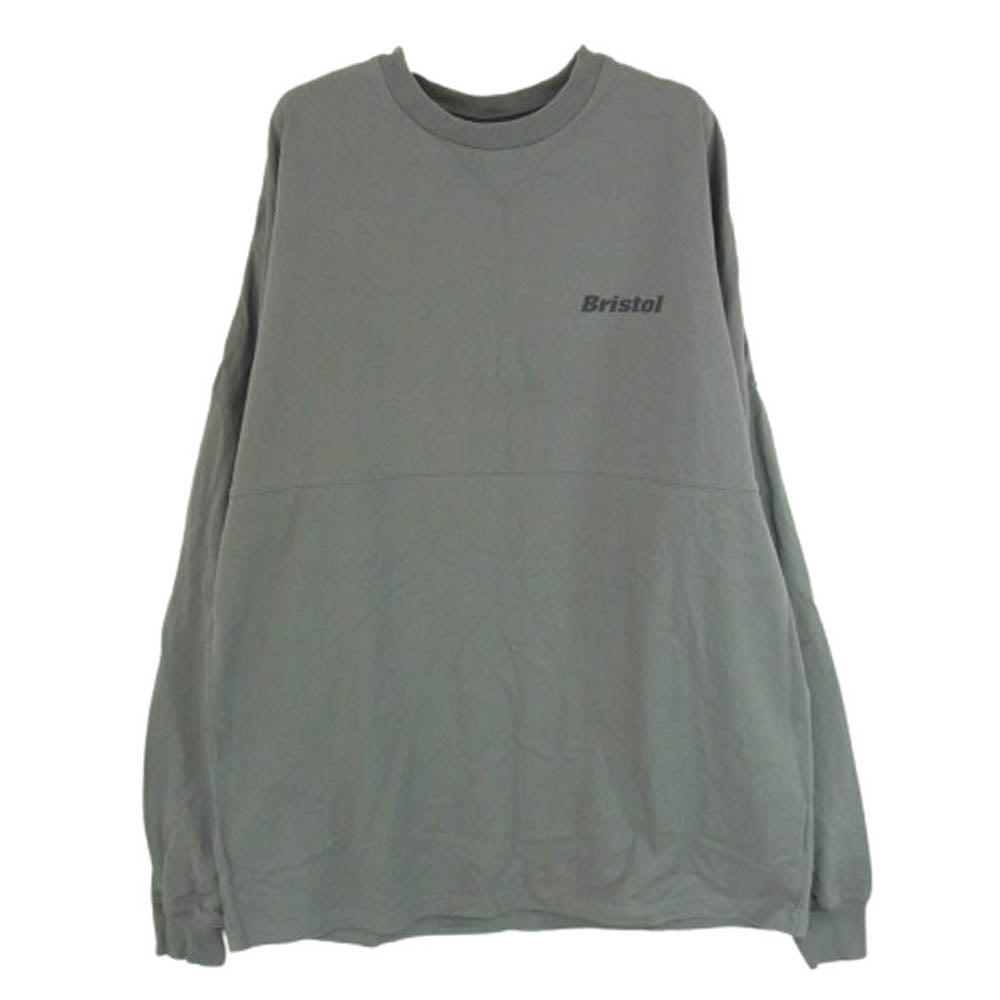 F.C.R.B. エフシーアールビー 23SS FCRB-230070 BIG LOGO L/S TEAM BAGGY TEE ビッグロゴ チーム バギー 背ロゴ 長袖Tシャツ カットソー グレー系 M【中古】