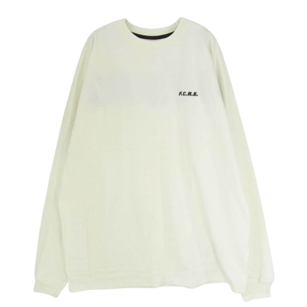 F.C.R.B. エフシーアールビー 24SS FCRB-240083 BIG LOGO L/S BAGGY TEE ビッグロゴ プリント バギー 背ロゴ 長袖 Tシャツ オフホワイト系 L【中古】