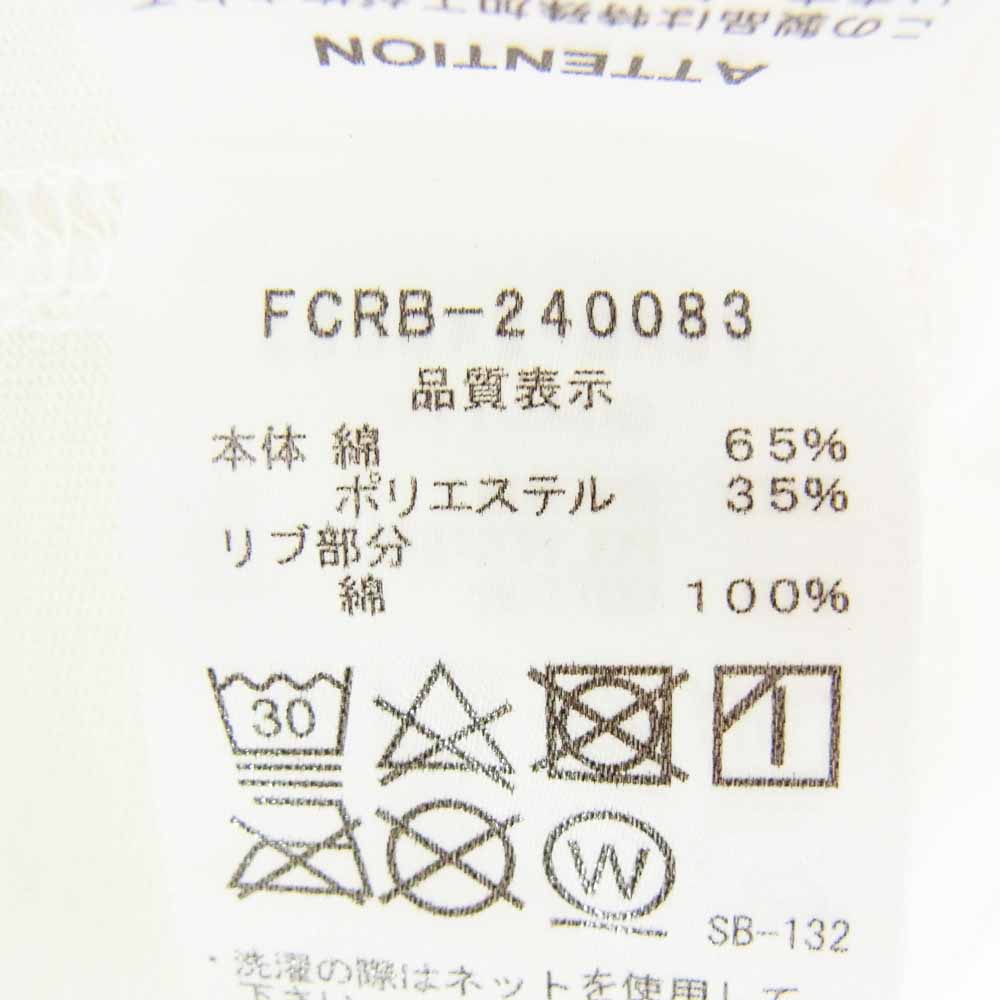 F.C.R.B. エフシーアールビー 24SS FCRB-240083 BIG LOGO L/S BAGGY TEE ビッグロゴ プリント バギー 背ロゴ 長袖 Tシャツ オフホワイト系 L【中古】