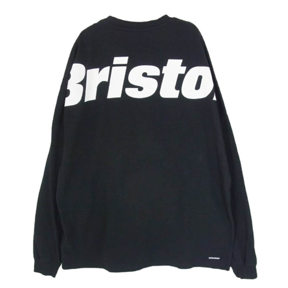 F.C.R.B. エフシーアールビー 24SS FCRB-240083 BIG LOGO L/S BAGGY TEE ビッグロゴ プリント バギー 背ロゴ 長袖 Tシャツ カットソー ブラック系 L【中古】