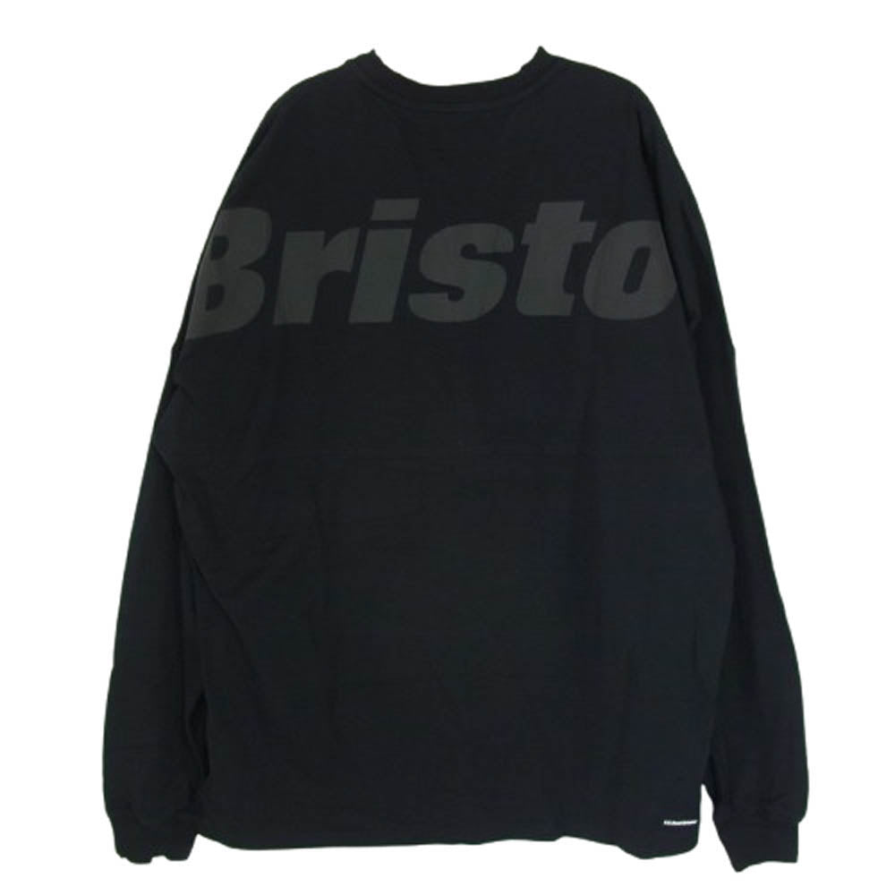 F.C.R.B. エフシーアールビー 23SS FCRB-230070 BIG LOGO L/S TEAM BAGGY TEE ビッグロゴ チーム バギー 背ロゴ 長袖Tシャツ カットソー ブラック系 L【中古】