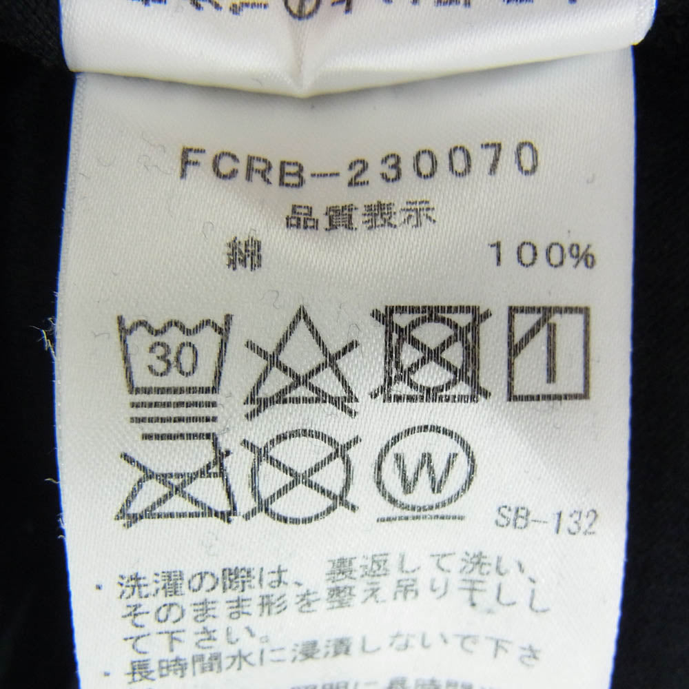 F.C.R.B. エフシーアールビー 23SS FCRB-230070 BIG LOGO L/S TEAM BAGGY TEE ビッグロゴ チーム バギー 背ロゴ 長袖Tシャツ カットソー ブラック系 L【中古】
