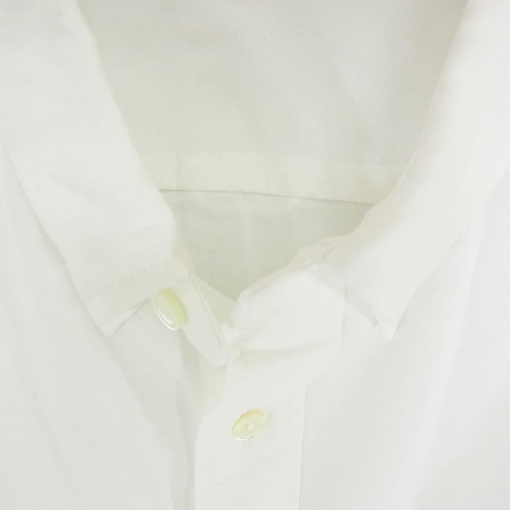 F.C.R.B. エフシーアールビー 22AW FCRB-222079 COOLMAX EMBLEM BIG B.D SHIRT ラバーロゴ ボタンダウン 長袖シャツ ホワイト系 L【中古】