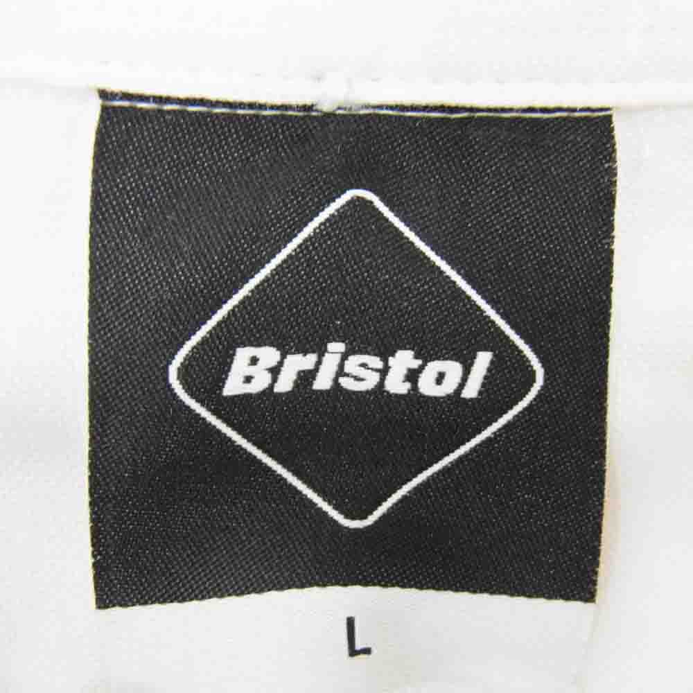 F.C.R.B. エフシーアールビー 22AW FCRB-222079 COOLMAX EMBLEM BIG B.D SHIRT ラバーロゴ ボタンダウン 長袖シャツ ホワイト系 L【中古】