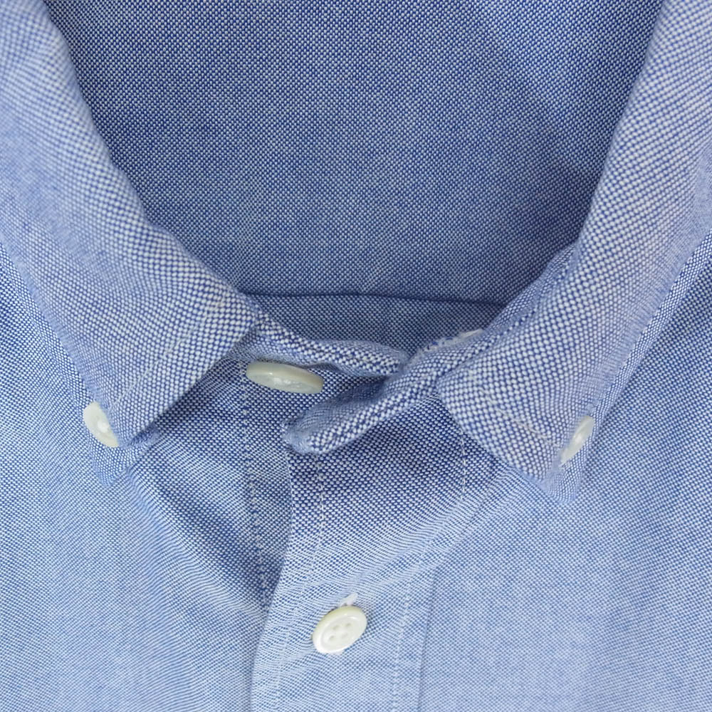 F.C.R.B. エフシーアールビー 22AW FCRB-222079 COOLMAX EMBLEM BIG B.D SHIRT ラバーロゴ ボタンダウン 長袖シャツ ブルー系 L【中古】