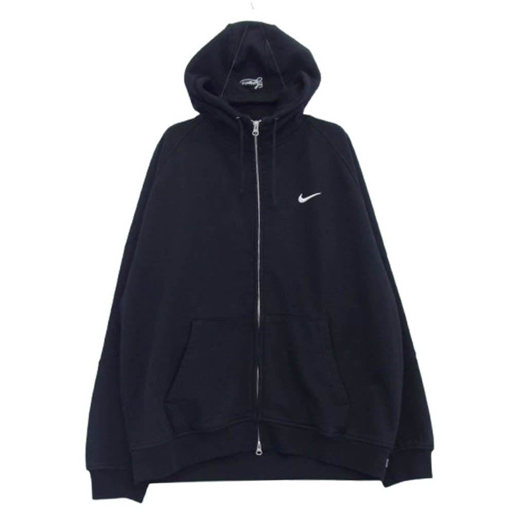 Supreme シュプリーム 25SS HF9633-010 × NIKE ナイキ Zip Up Hooded Sweatshirt フーデット スウェット シャツ ジップ アップ パーカー ブラック系 L【中古】