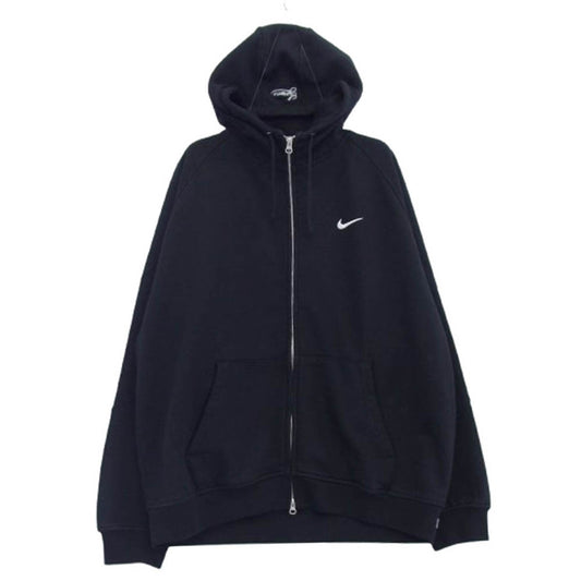 Supreme シュプリーム 25SS HF9633-010 × NIKE ナイキ Zip Up Hooded Sweatshirt フーデット スウェット シャツ ジップ アップ パーカー ブラック系 L【中古】