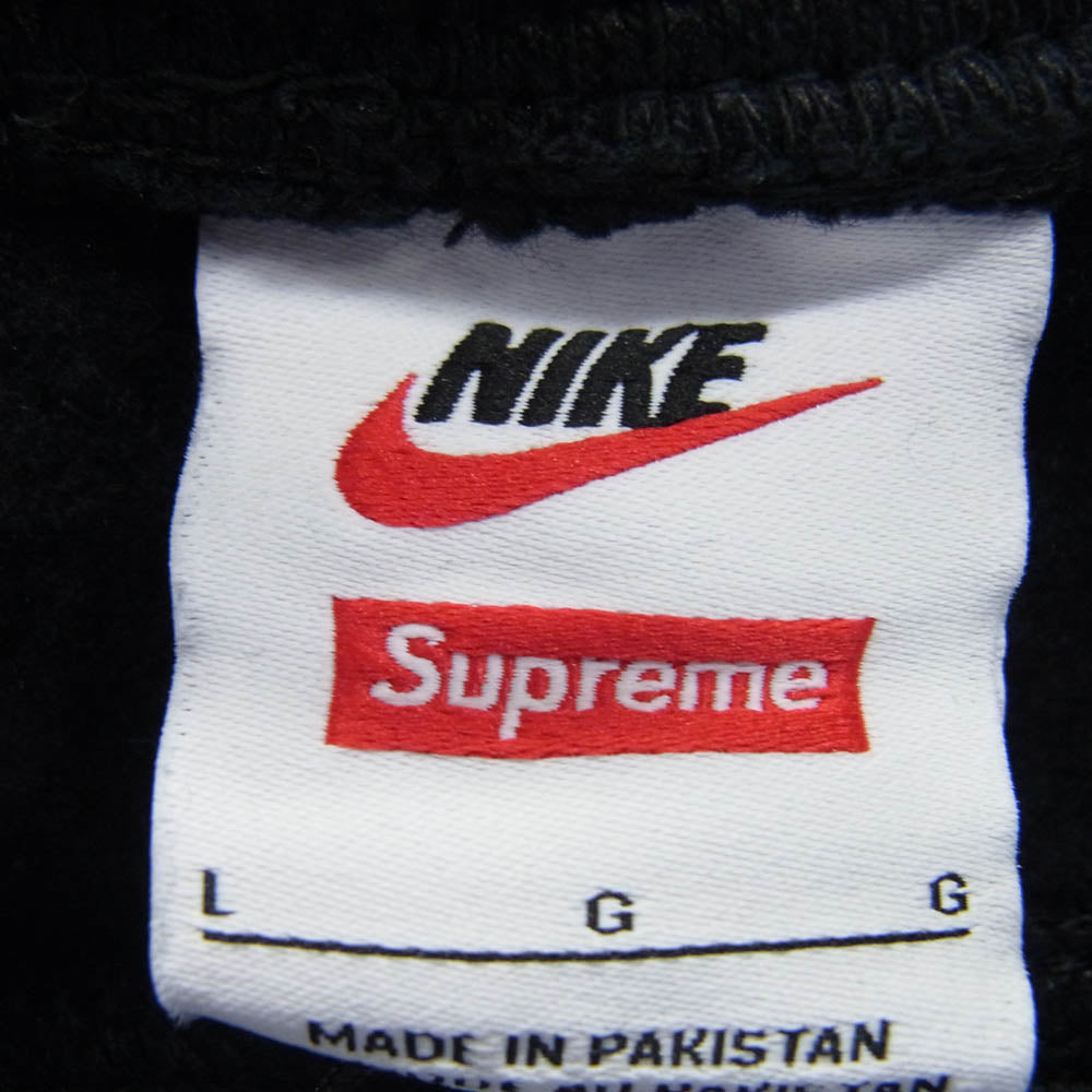 Supreme シュプリーム 25SS HF9633-010 × NIKE ナイキ Zip Up Hooded Sweatshirt フーデット スウェット シャツ ジップ アップ パーカー ブラック系 L【中古】