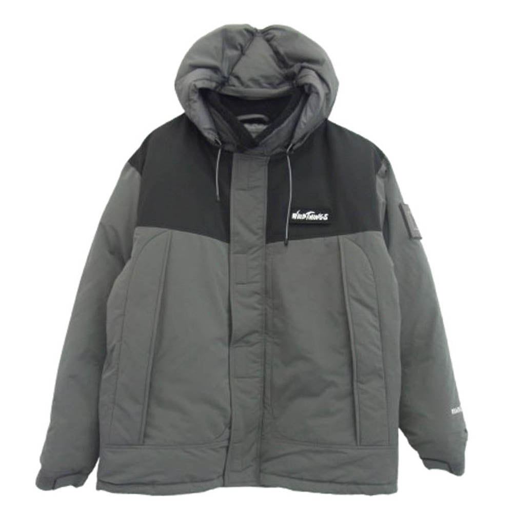 WILDTHINGS ワイルドシングス RJJ1070-DGY × ROARK ロアーク MONSTER JACKET モンスター ダウン ジャケット グレー系 L【美品】【中古】