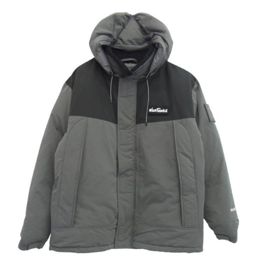 WILDTHINGS ワイルドシングス RJJ1070-DGY × ROARK ロアーク MONSTER JACKET モンスター ダウン ジャケット グレー系 L【美品】【中古】