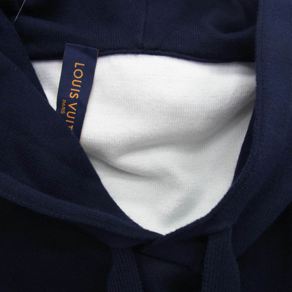 LOUIS VUITTON ルイ・ヴィトン RM242MQ USO HQN43W グラディエント コットンフーディ モノグラム ニットパーカー ダークネイビー ダークネイビー系 L【中古】