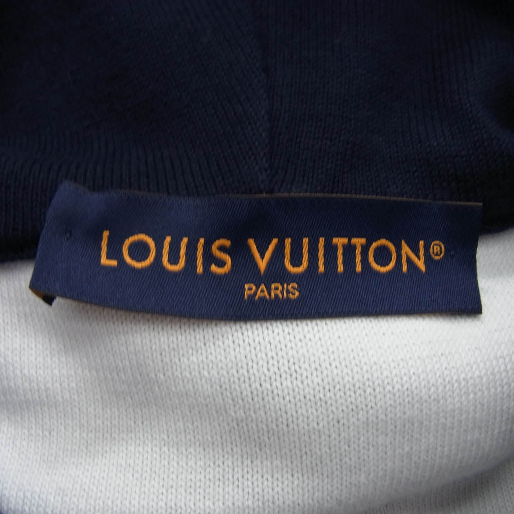 LOUIS VUITTON ルイ・ヴィトン RM242MQ USO HQN43W グラディエント コットンフーディ モノグラム ニットパーカー ダークネイビー ダークネイビー系 L【中古】