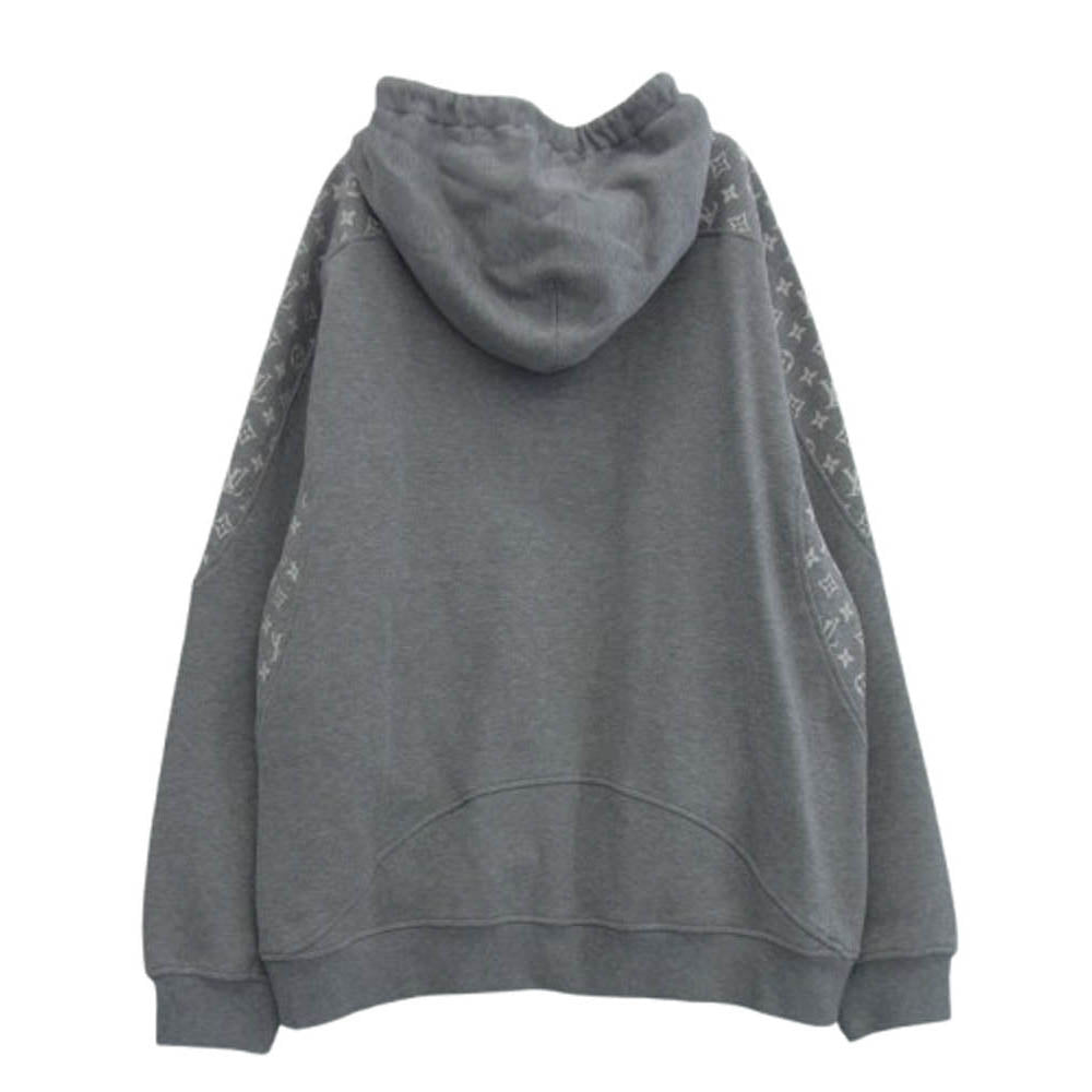 LOUIS VUITTON ルイ・ヴィトン 22AW RM222Q UYR HNY40W モノグラム サークルカット フーディパーカー グレー グレー系 XL【中古】