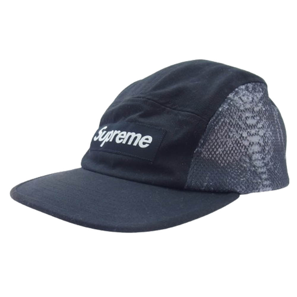 Supreme シュプリーム 20SS Snakeskin Mesh Camp Cap スネーク スキン メッシュ キャップ ブラック系【中古】