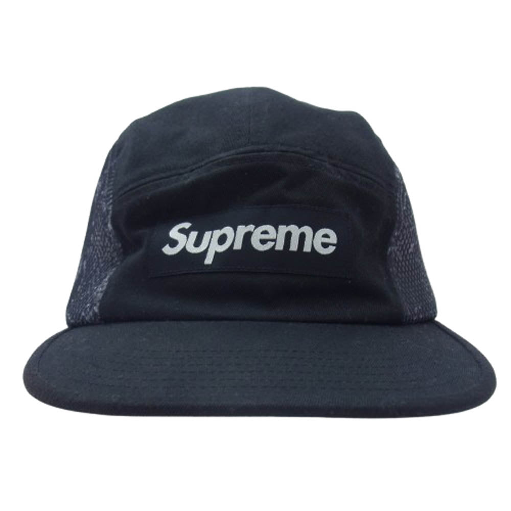 Supreme シュプリーム 20SS Snakeskin Mesh Camp Cap スネーク スキン メッシュ キャップ ブラック系【中古】