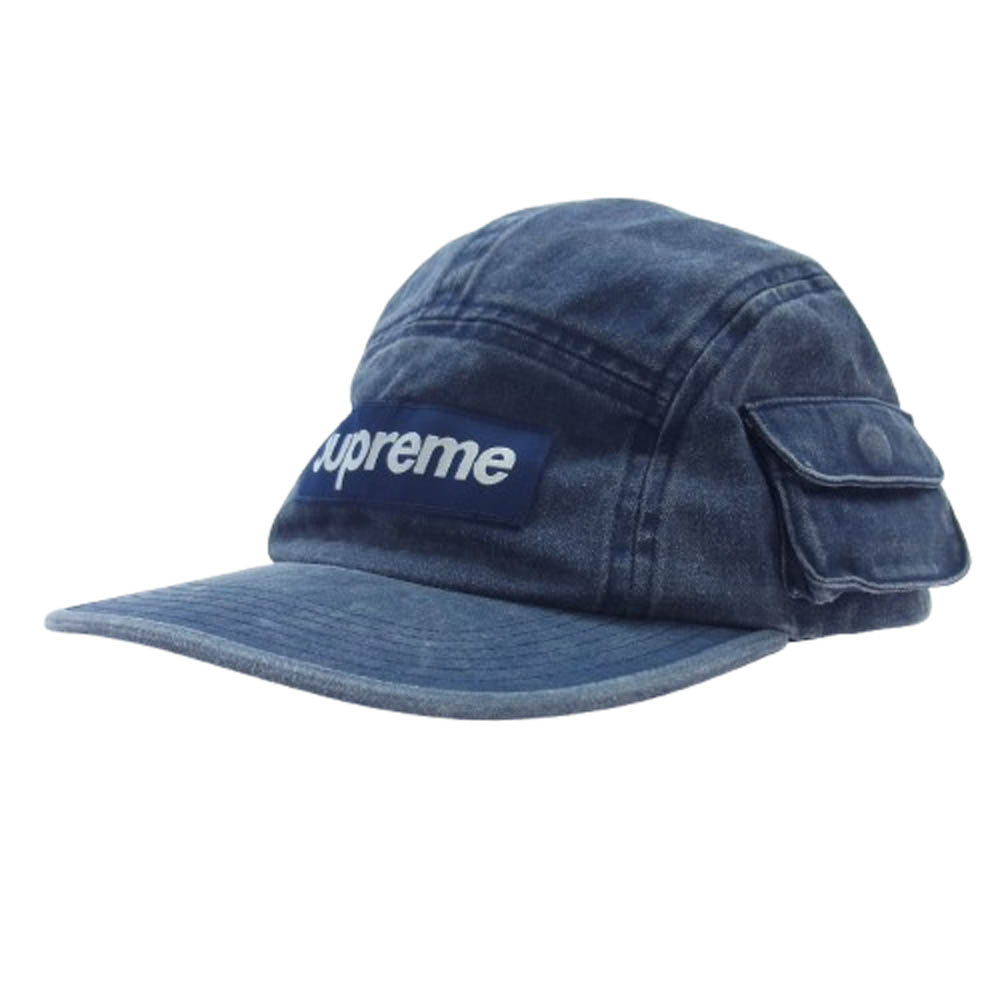 Supreme シュプリーム 19AW Snap Pocket Camp Cap スナップポケットキャンプキャップ インディゴブルー系【中古】