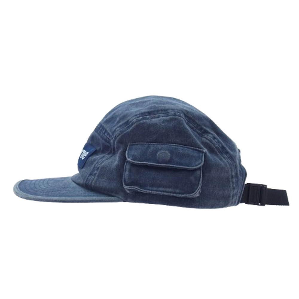 Supreme シュプリーム 19AW Snap Pocket Camp Cap スナップポケットキャンプキャップ インディゴブルー系【中古】