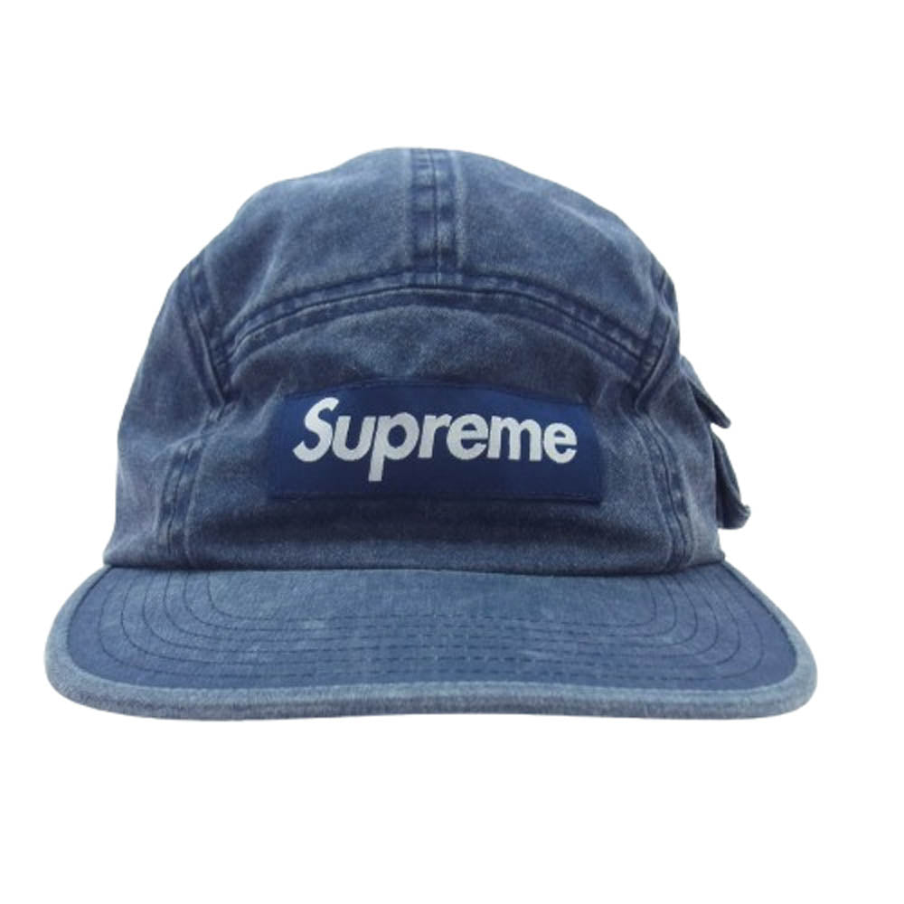 Supreme シュプリーム 19AW Snap Pocket Camp Cap スナップポケットキャンプキャップ インディゴブルー系【中古】