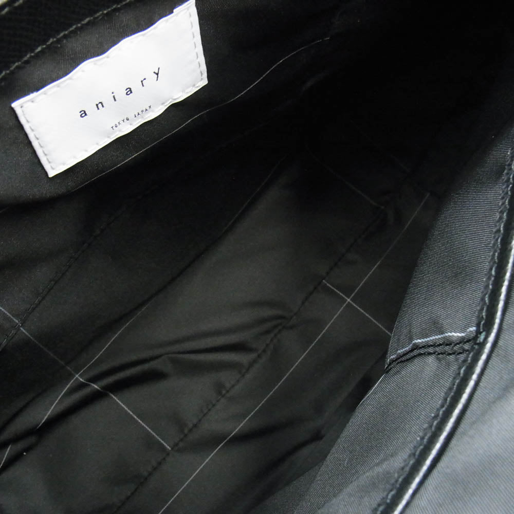 aniary アニアリ 33-02000 エスフィルムレザー トートバッグ ブラック系【新古品】【未使用】【中古】