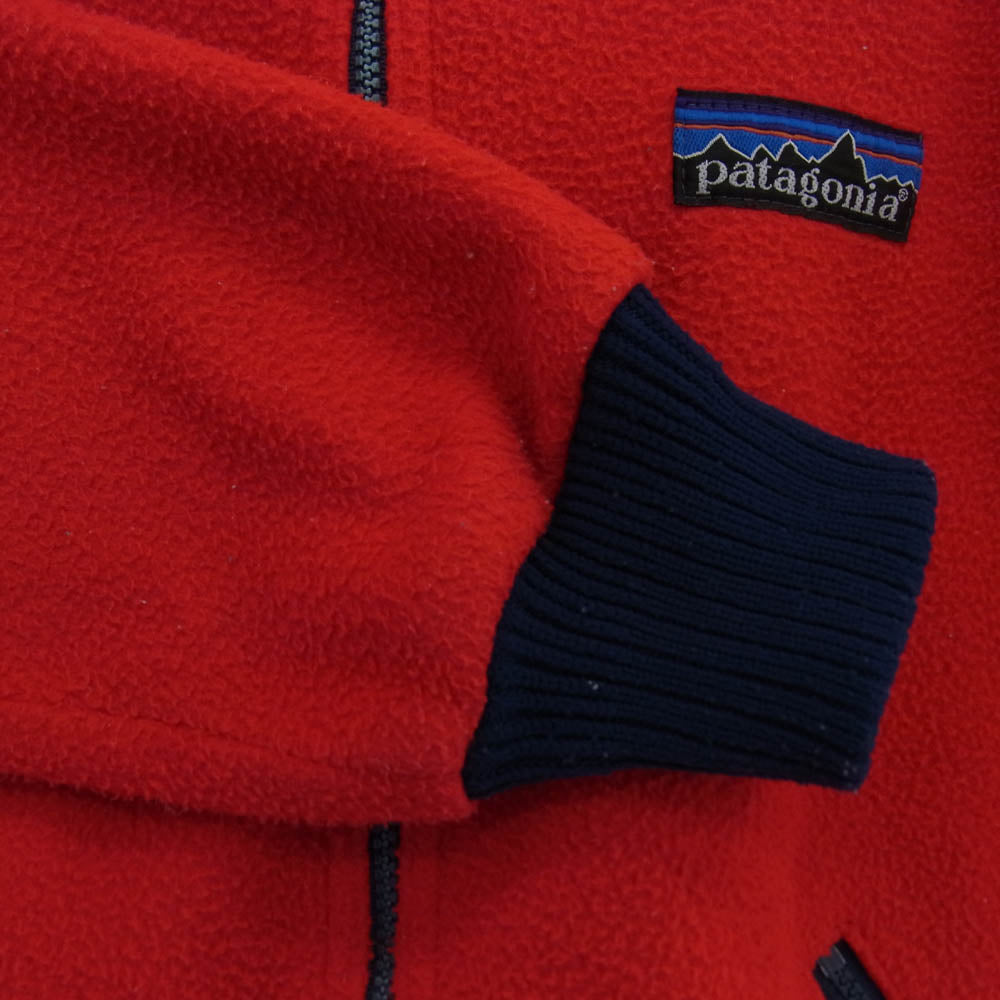patagonia パタゴニア Vintage ヴィンテージ デカタグ Rマーク フリース ジャケット レッド系 L【中古】