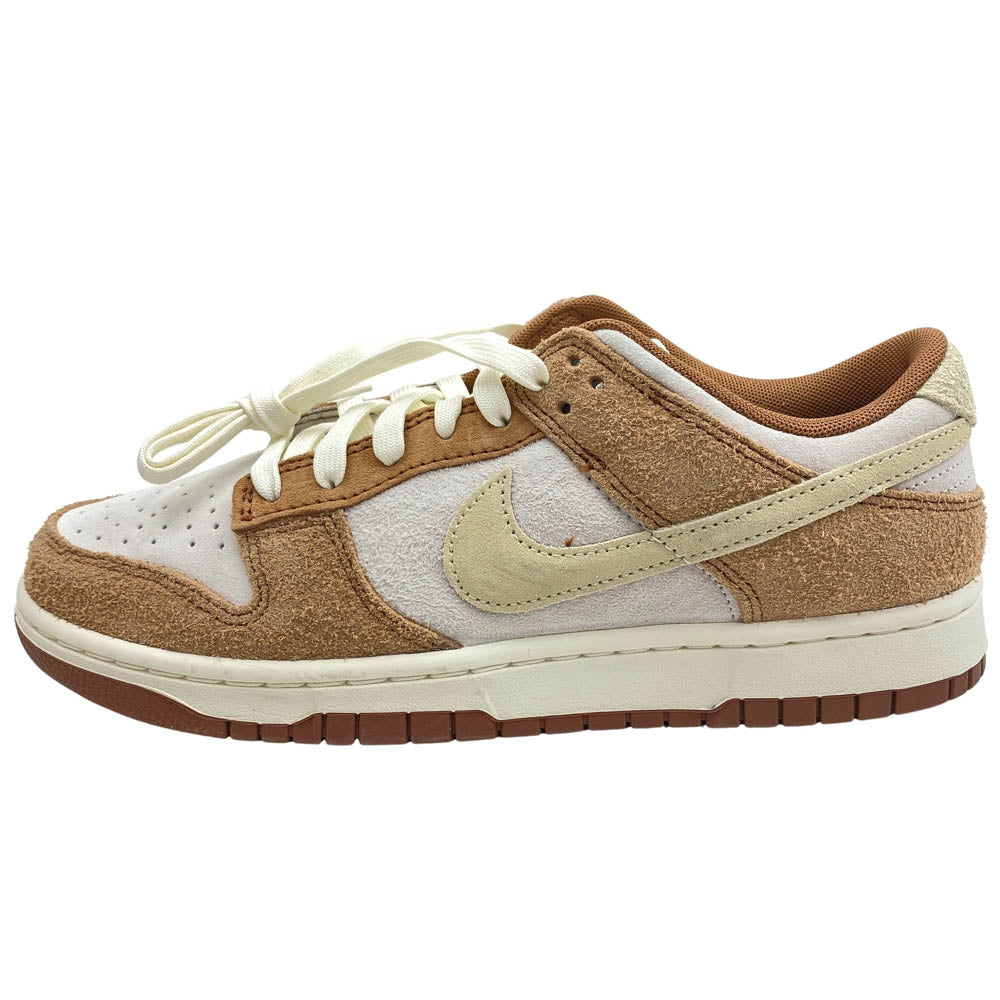 NIKE ナイキ DD1390-100 Dunk Low PRM Medium Curry ダンク ロー PRM ミディアムカレー ローカット スニーカー ブラウン系 ベージュ系 27cm【美品】【中古】