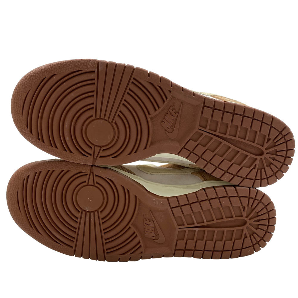 NIKE ナイキ DD1390-100 Dunk Low PRM Medium Curry ダンク ロー PRM ミディアムカレー ローカット スニーカー ブラウン系 ベージュ系 27cm【美品】【中古】