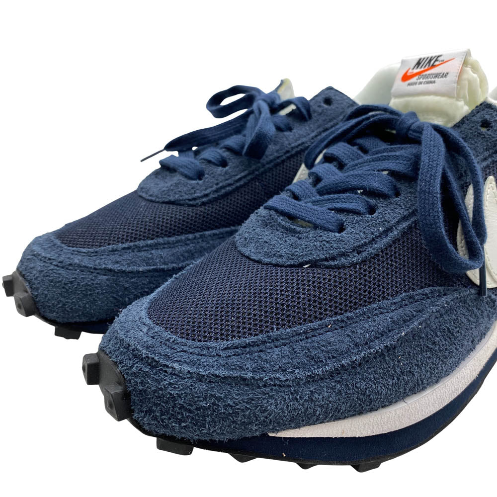 NIKE ナイキ DH2684-400 × Fragment × sacai LD Waffle Blackended Blue フラグメント × サカイ LD ワッフル ブラックエンデッド ブルー ローカット スニーカー ネイビー系 27cm【美品】【中古】