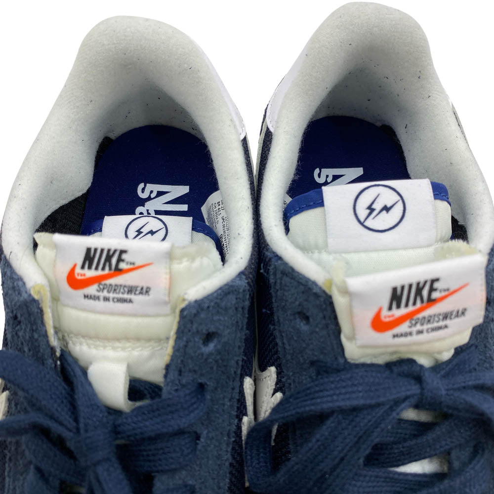 NIKE ナイキ DH2684-400 × Fragment × sacai LD Waffle Blackended Blue フラグメント × サカイ LD ワッフル ブラックエンデッド ブルー ローカット スニーカー ネイビー系 27cm【美品】【中古】