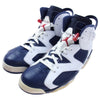 NIKE ナイキ 384664-130 【観賞用】 AIR JORDAN 6 RETRO OLYMPIC エアジョーダン 6 レトロ オリンピック スニーカー オフホワイト系 ネイビー系 31cm【中古】