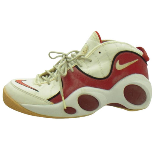 NIKE ナイキ 130248-112 【観賞用】AIR ZOOM FLIGHT エアズームフライト スニーカー オフホワイト系 レッド系 31ｃｍ【中古】