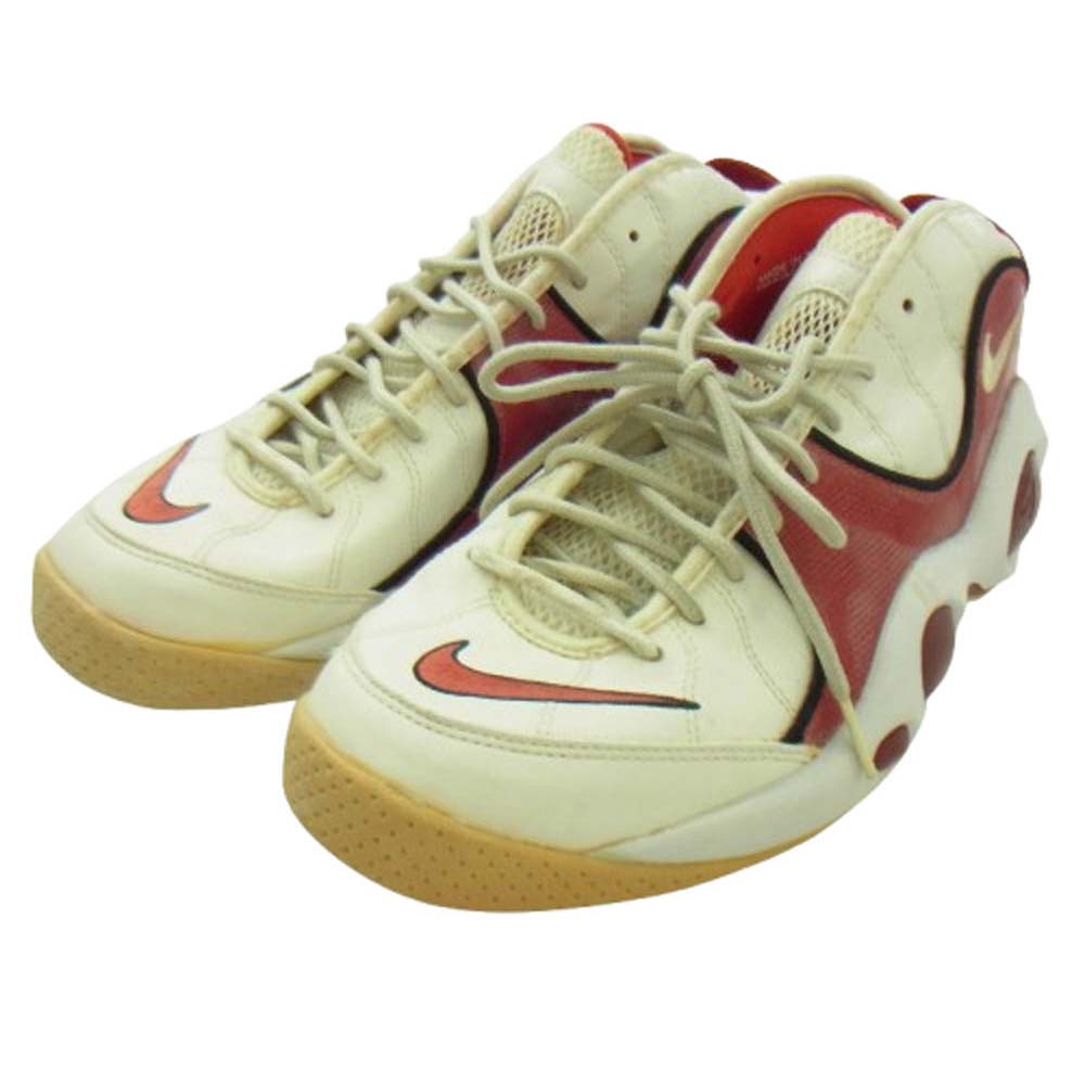NIKE ナイキ 130248-112 【観賞用】AIR ZOOM FLIGHT エアズームフライト スニーカー オフホワイト系 レッド系 31ｃｍ【中古】