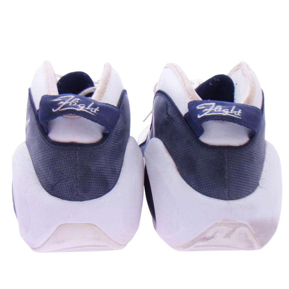 NIKE ナイキ 317810-141 【観賞用】AIR ZOOM FLIGHT PREMIUM エアズームフライトプレミアム スニーカー ホワイト系 ネイビー系 31cm【中古】