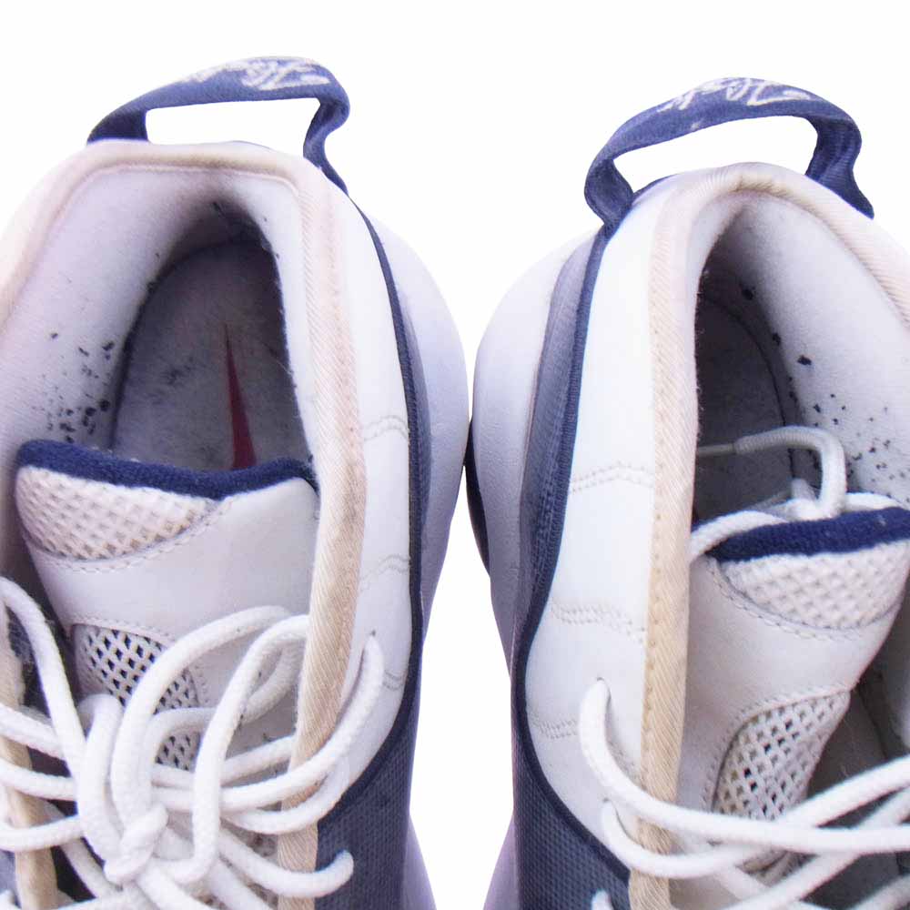 NIKE ナイキ 317810-141 【観賞用】AIR ZOOM FLIGHT PREMIUM エアズームフライトプレミアム スニーカー ホワイト系 ネイビー系 31cm【中古】