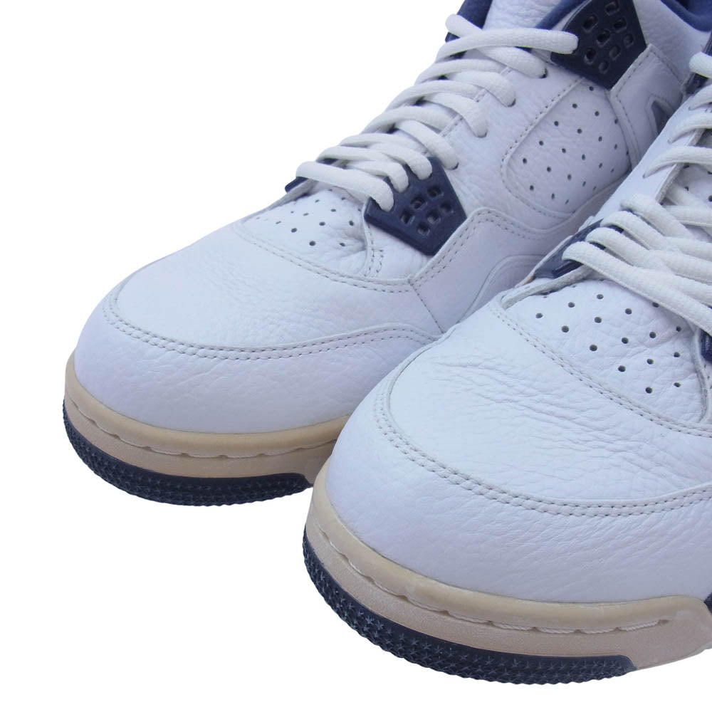 NIKE ナイキ 314254-107 AIR JORDAN 4 RETRO COLUMBIA エアジョーダン4 コロンビア スニーカー ホワイト系 31cm【中古】