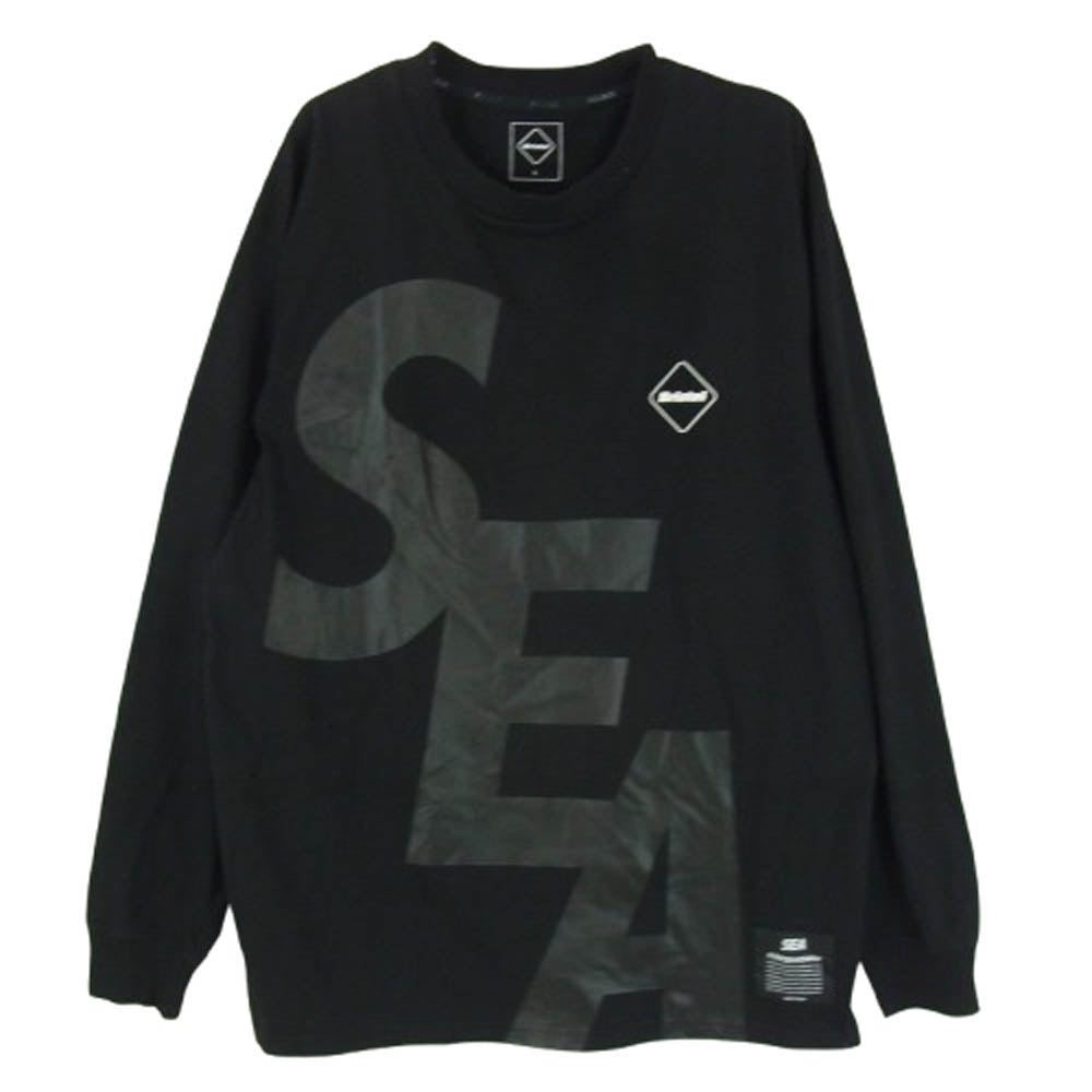 F.C.R.B. エフシーアールビー 22SS FCRB-220154 WIND AND SEA BRISTOL SEA L/S EMBLEM TEE ウィンダンシー ブリストル ロングスリーブ エンブレム 長袖Tシャツ ブラック系 L【中古】