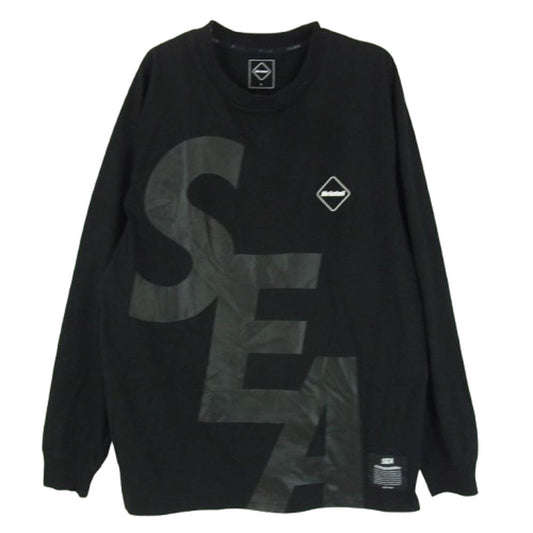 F.C.R.B. エフシーアールビー 22SS FCRB-220154 WIND AND SEA BRISTOL SEA L/S EMBLEM TEE ウィンダンシー ブリストル ロングスリーブ エンブレム 長袖Tシャツ ブラック系 L【中古】