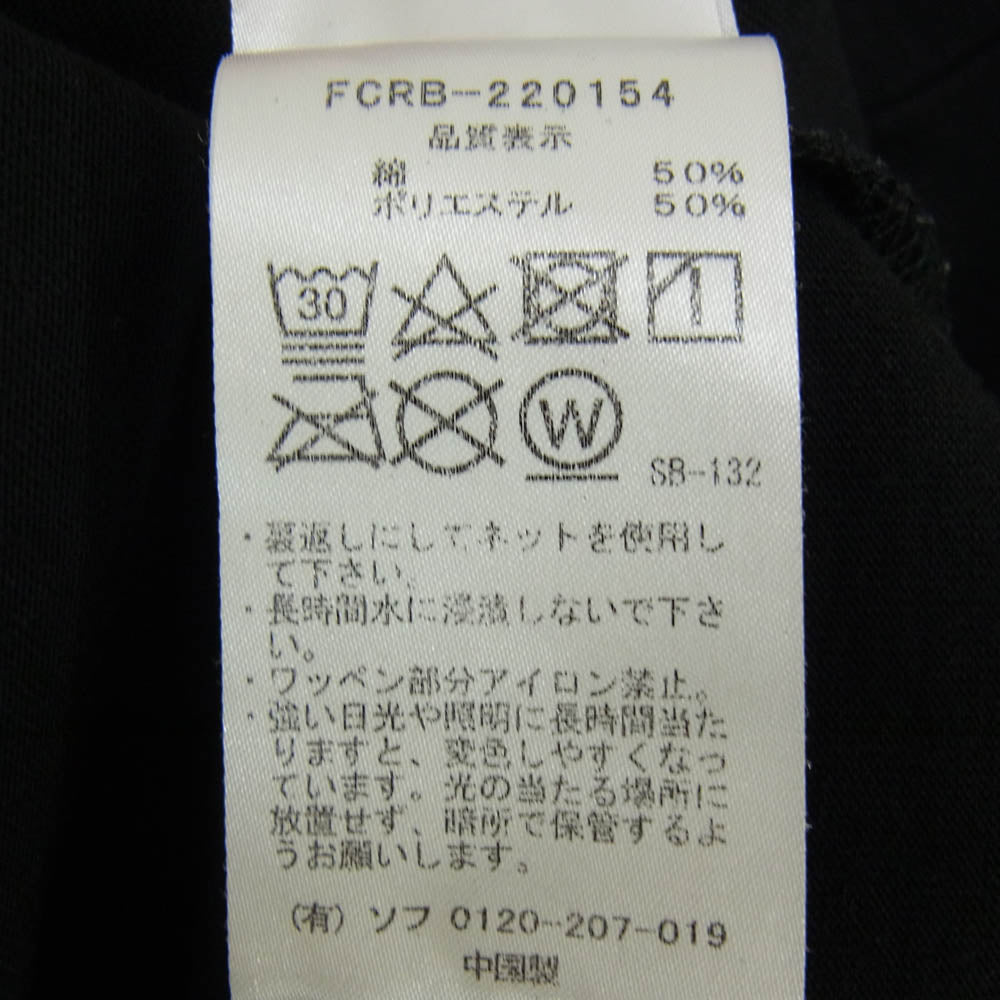 F.C.R.B. エフシーアールビー 22SS FCRB-220154 WIND AND SEA BRISTOL SEA L/S EMBLEM TEE ウィンダンシー ブリストル ロングスリーブ エンブレム 長袖Tシャツ ブラック系 L【中古】