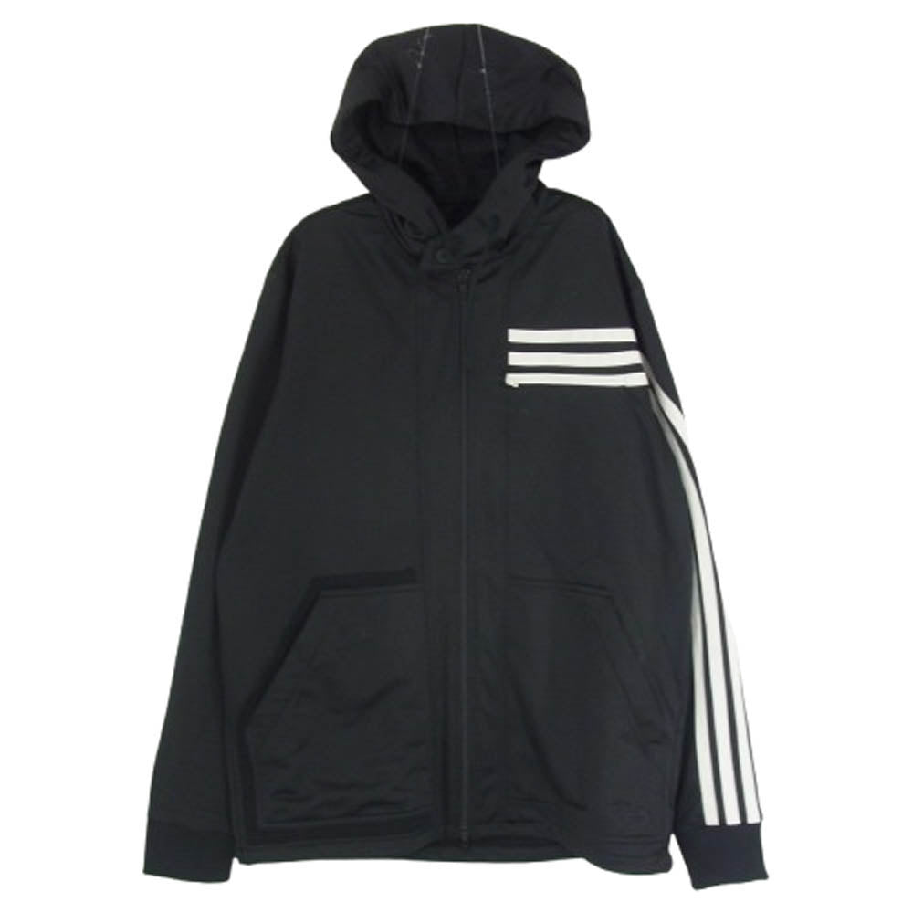 Y-3 Yohji Yamamoto ワイスリー ヨウジヤマモト FJ0465 M 3 STP HOODED TRACK TOP フーデッド パーカー フーディー ブラック系 S【中古】