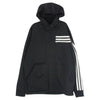 Y-3 Yohji Yamamoto ワイスリー ヨウジヤマモト FJ0465 M 3 STP HOODED TRACK TOP フーデッド パーカー フーディー ブラック系 S【中古】