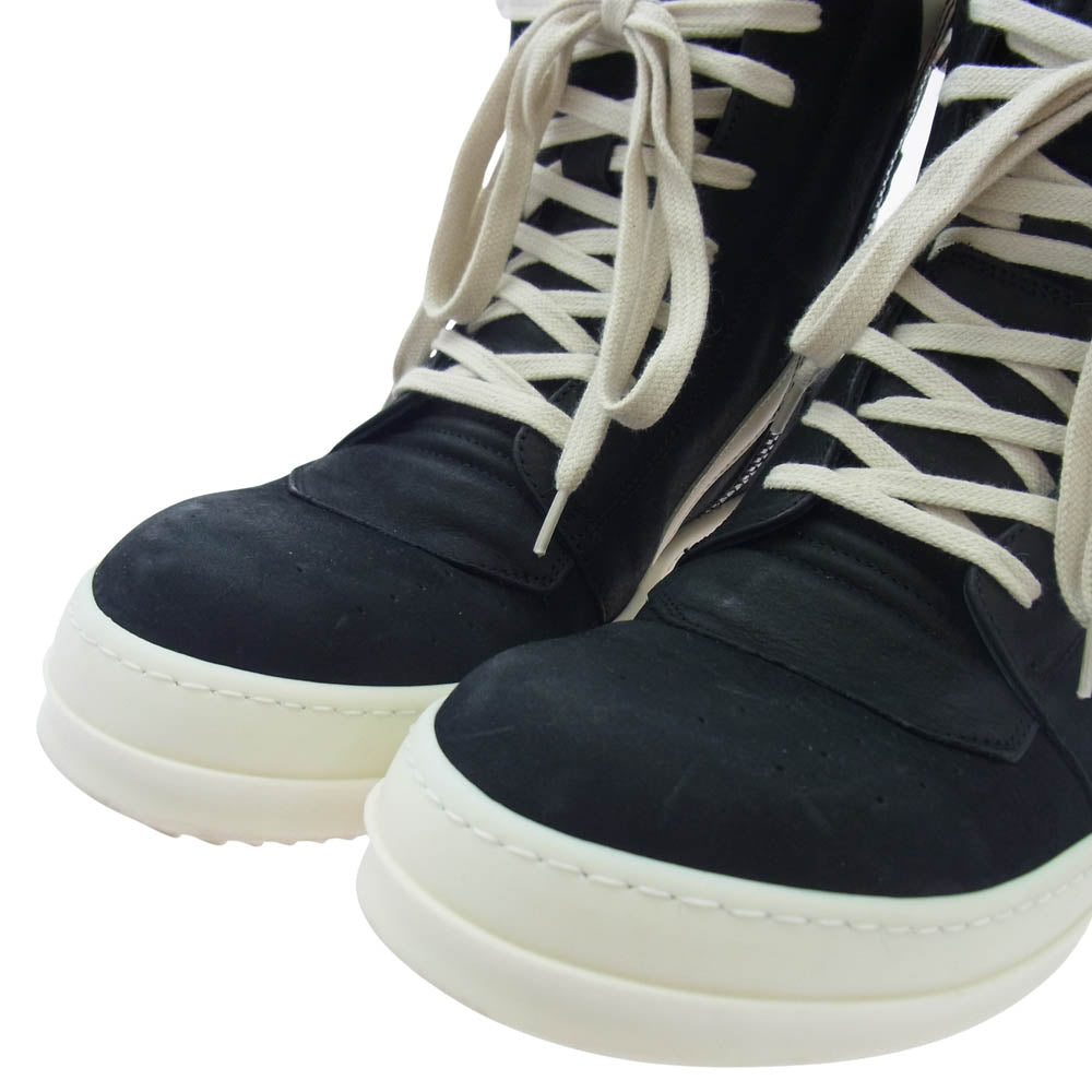 Rick Owens リックオウエンス GEOBASKET ジオバスケット ハイカット スニーカー ブラック系 ホワイト系 41【中古】