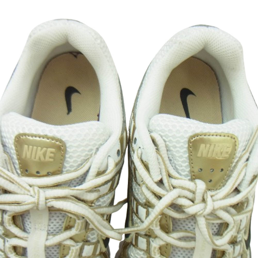 NIKE ナイキ IF1787-100 Women's P-6000 Gold ウィメンズ ゴールド ローカット スニーカー ゴールド系 ホワイト系 25.5cm【中古】
