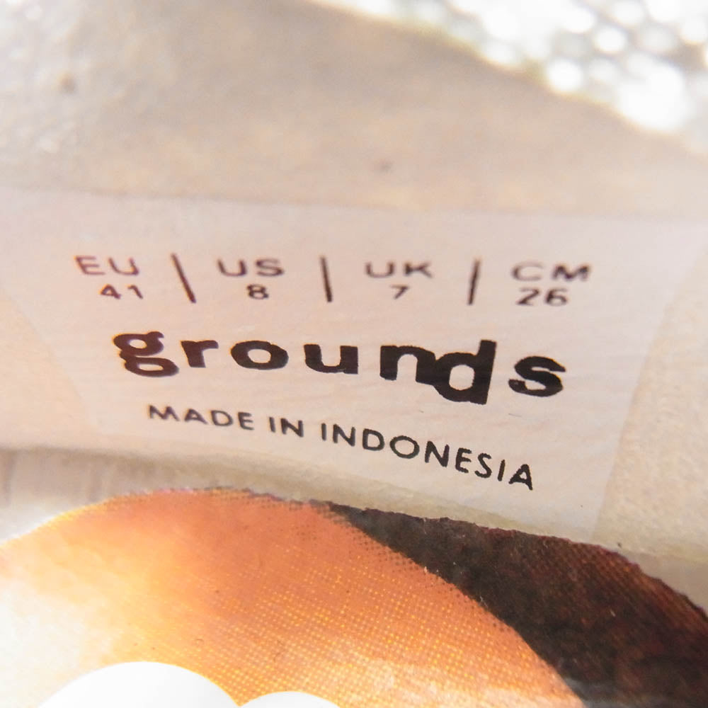 グラウンズ x atmos JEWELRY PINK ジュエリー スニーカー ホワイト系 ピンク系 26cm【中古】