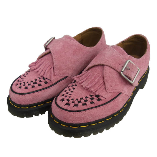 Dr.Martens ドクターマーチン ramsey monk klt スエード タッセル ローファー ピンク系 US7【中古】
