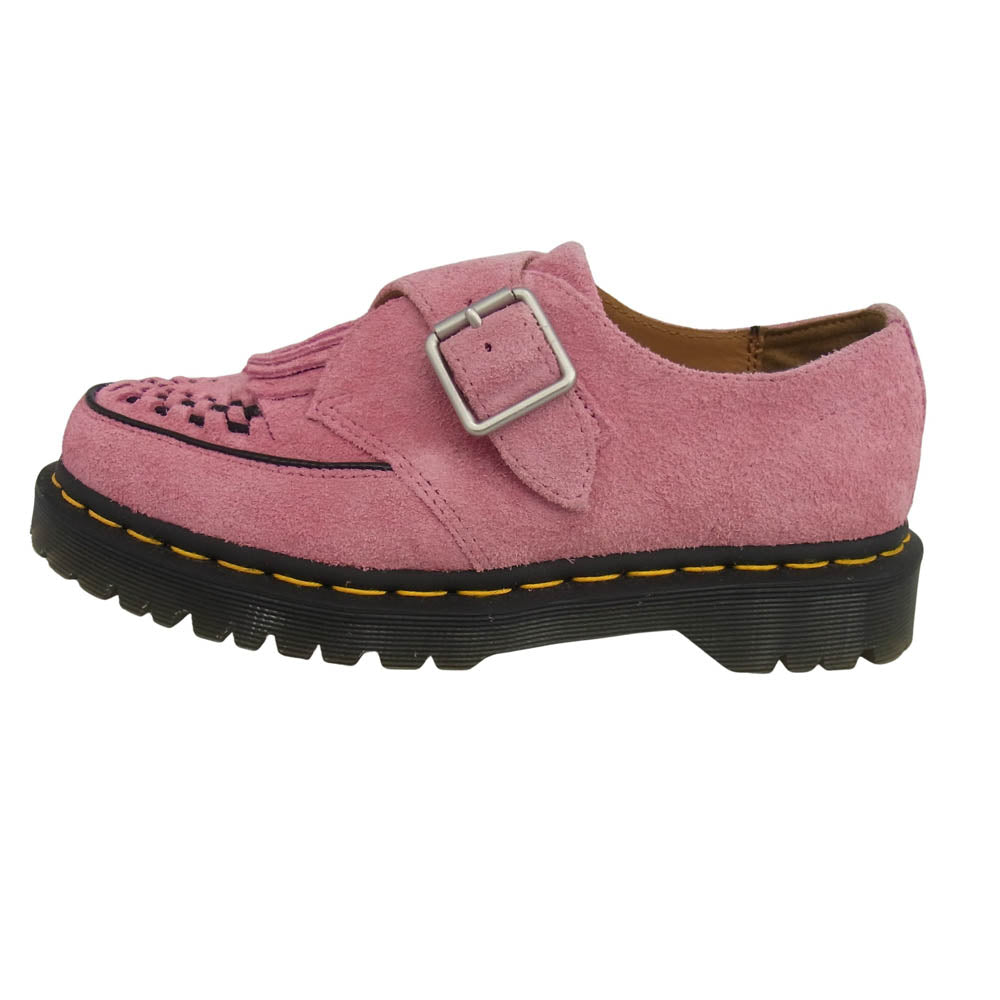 Dr.Martens ドクターマーチン ramsey monk klt スエード タッセル ローファー ピンク系 US7【中古】