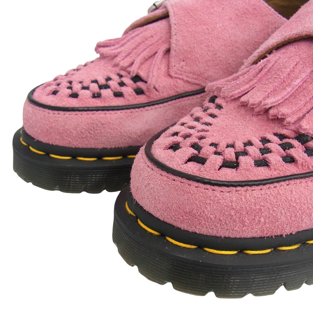 Dr.Martens ドクターマーチン ramsey monk klt スエード タッセル ローファー ピンク系 US7【中古】