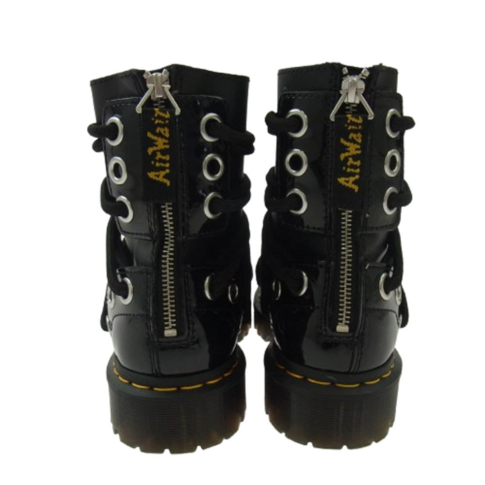 Dr.Martens ドクターマーチン daria ダリア 8ホール レザー ブーツ ブラック系 UK6【中古】